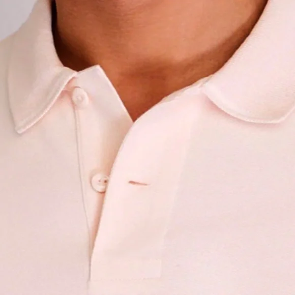 Tipped Collar Polo - Brand New - NEVER WORN -Light Pink